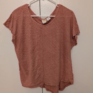 C&C California Women's Asymmetrical Linen Top